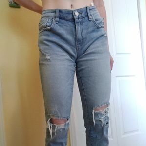 Distressed jeans